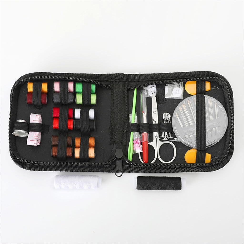 JFDBGU Caja de Costura portátil for el hogar, Kit de Costura de 72 Piezas, Kit de Costura a Mano, Herramienta de Almacenamiento de Costura