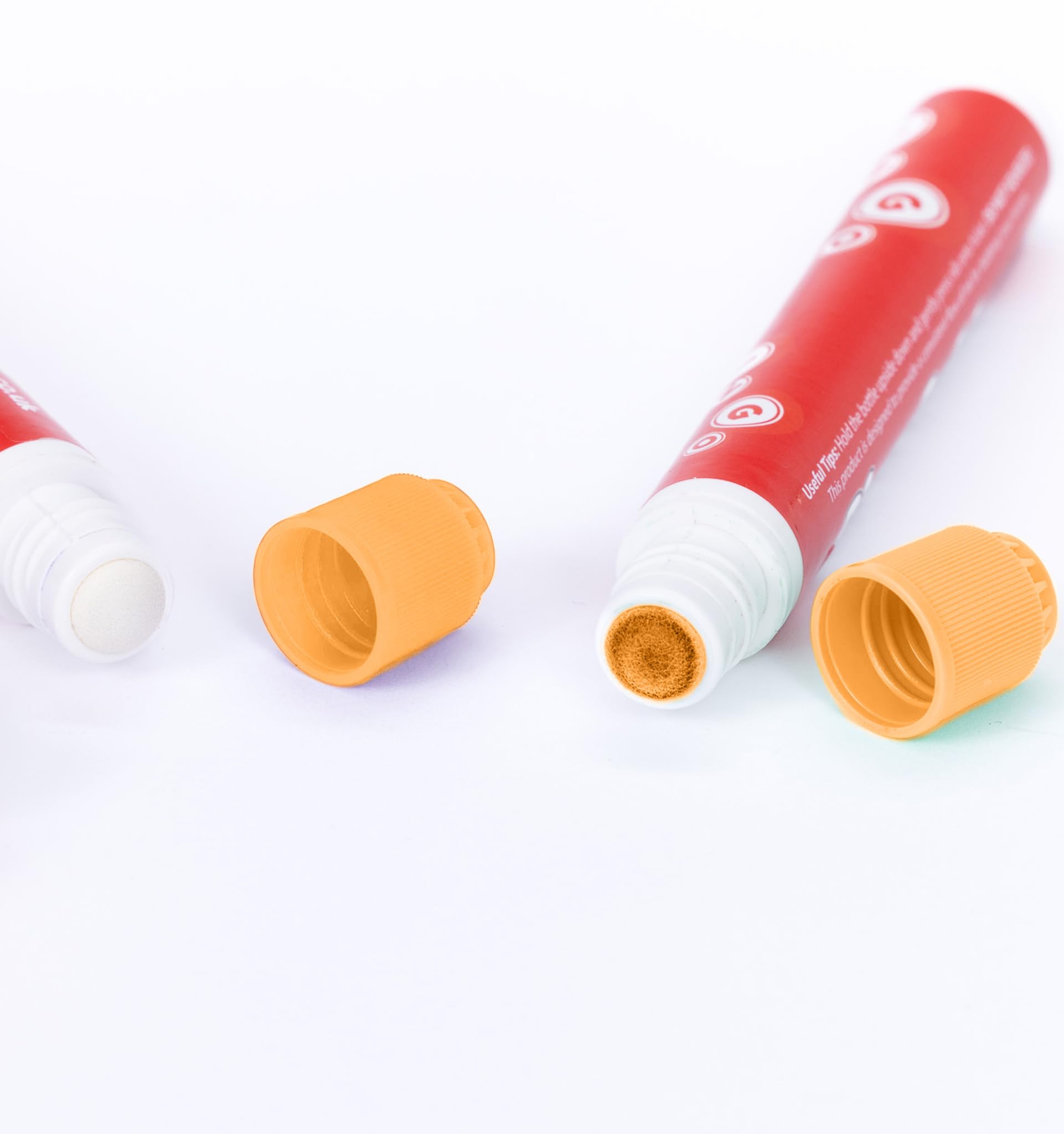 evelay 6 Bingo Dabbers – 20 ml Slimline Marker | sortiert oder einfarbig | tropffreie Tinte für reibungsloses Markieren | Orange | langlebige Bingo-Stifte für Zuhause oder Club
