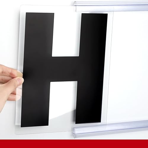 Miniatura 3 de Leinuosen 300 letras de letrero de 8 pulgadas impresas en letras de marquesina de 9 pulgadas, letras flexibles para exteriores, letras negras