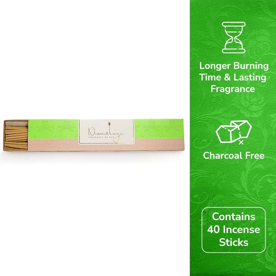 Image of Nirmalaya Premium Incense Combo Pack | 100% Natural Organic | 40 Incense Sticks, 40 Incense Cones, 40 Dhoop Sticks | for Pooja, Meditation & Yoga (Tulsi) Free Stand Inside