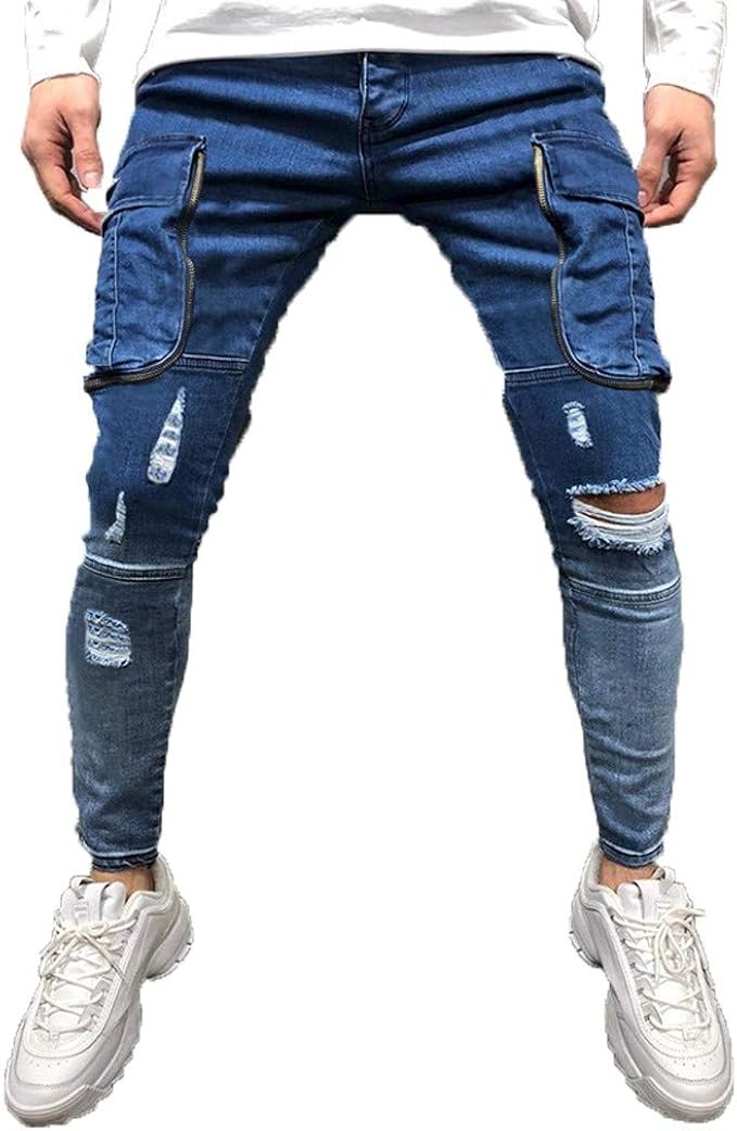 Amazon メンズ ダメージジーンズ デニムパンツ スキニー スリム ストリート おしゃれ デニムパンツ メンズ ジーンズ ダメージ スウェットデニム カットデニム S ブルー ジーンズ 通販 Amazon メンズ ダメージジーンズ デニムパンツ スキニー スリム ストリート おしゃれ デニムパンツ メンズ ジーンズ ダメージ スウェットデニム カットデニム S ブルー ジーンズ 通販