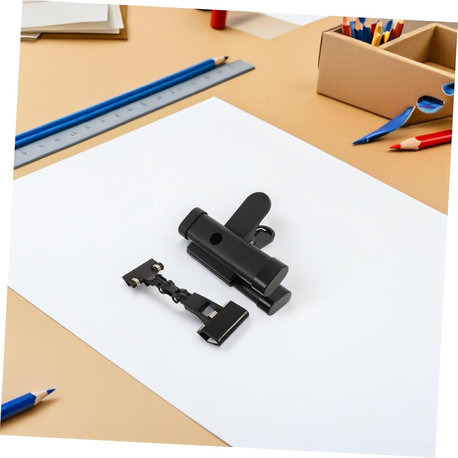 Alipis Portable Easel Brush Clip Holder, 360 Degree Rotatable Metal Clamp