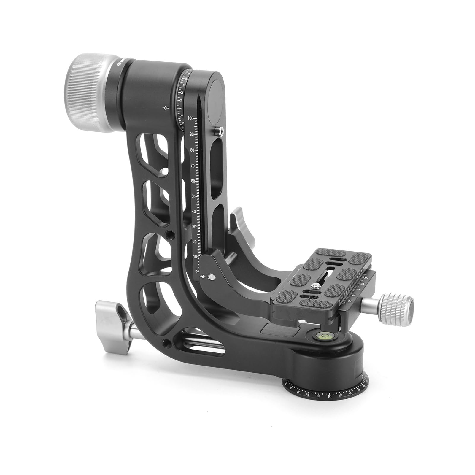 Yctze Testa per Giunto Cardanico Resistente, Testa a Sfera Panoramica a 360 Gradi, per Treppiede con Piastra Arca e Carico Massimo 33 Libbre, Ideale per Fotocamere Mirrorless DSLR e Obiettivo Lungo,