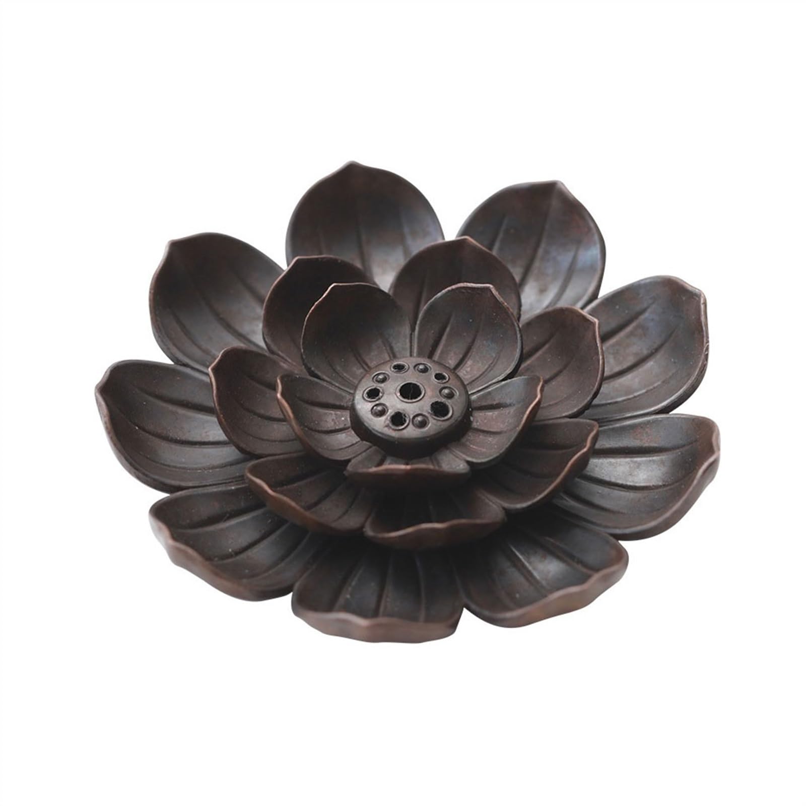Incense Holders Creative Lotus Shaped Incense Burner Exquisite Decoration Home Thread Insert for Meditation