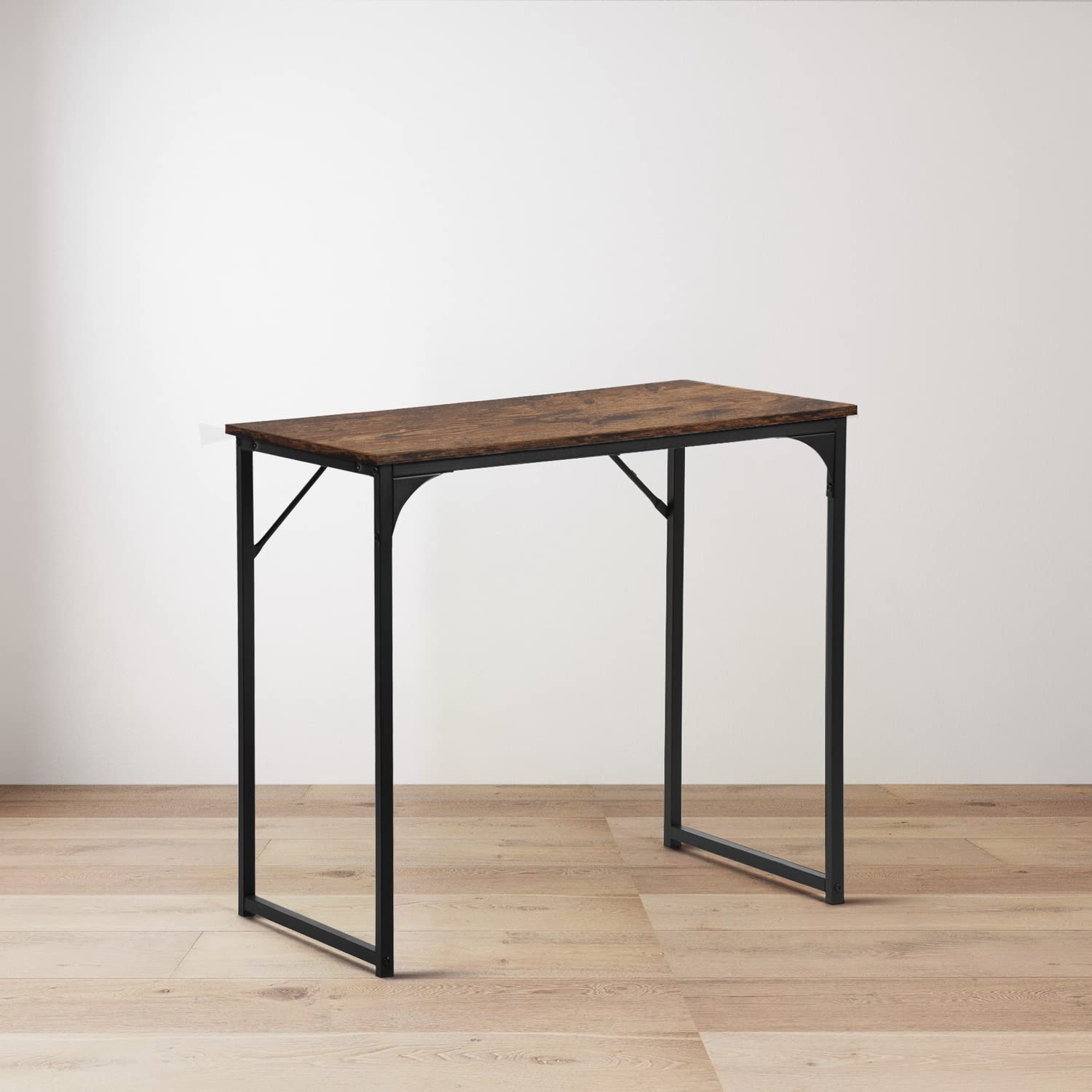 Homy Casa Schreibtisch Mit Regalen – 100,1 Cm, Metallrahmen, Platzsparend Fürs Homeoffice