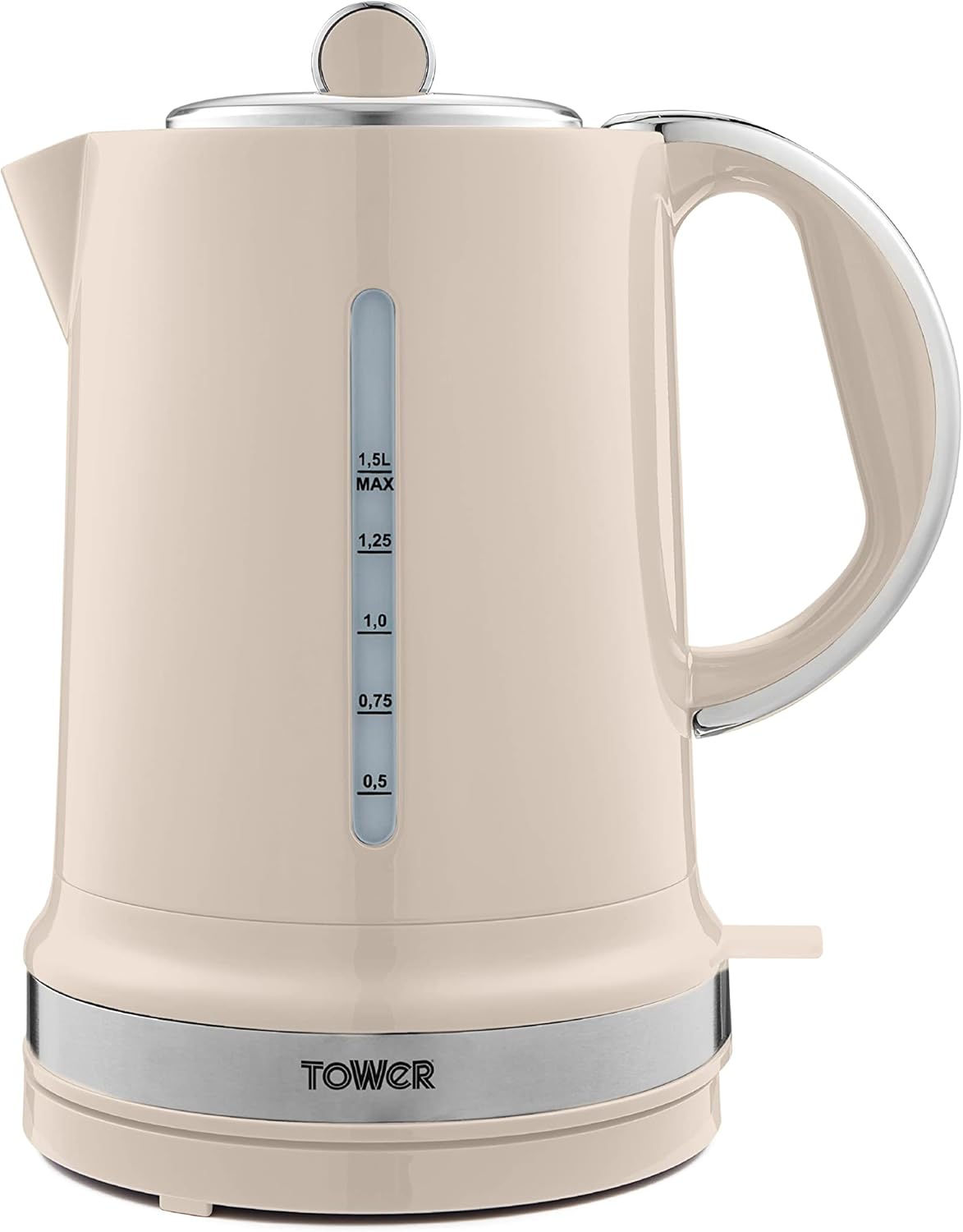 Tower T10049CHA Belle Jug Kettle with Rapid Boil, 1.5L, 3000W, Chantilly Cream Amazon.co.uk