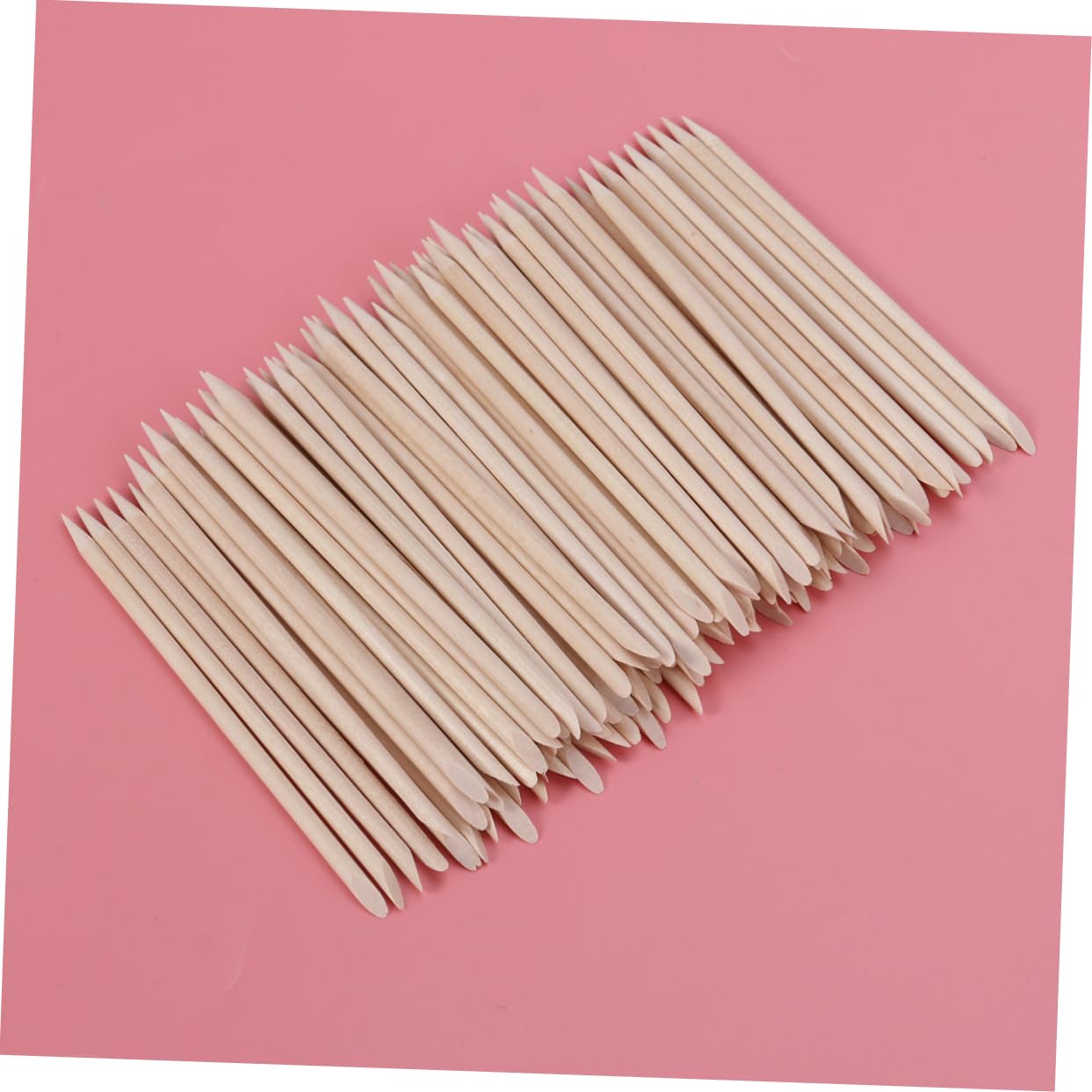 Healeved 1000piezas Palitos De Madera De Naranja Para Manicura Empujador De Cutículas Duradero y Multifuncional Para Arte De Uñas y Limpieza De Esmalte
