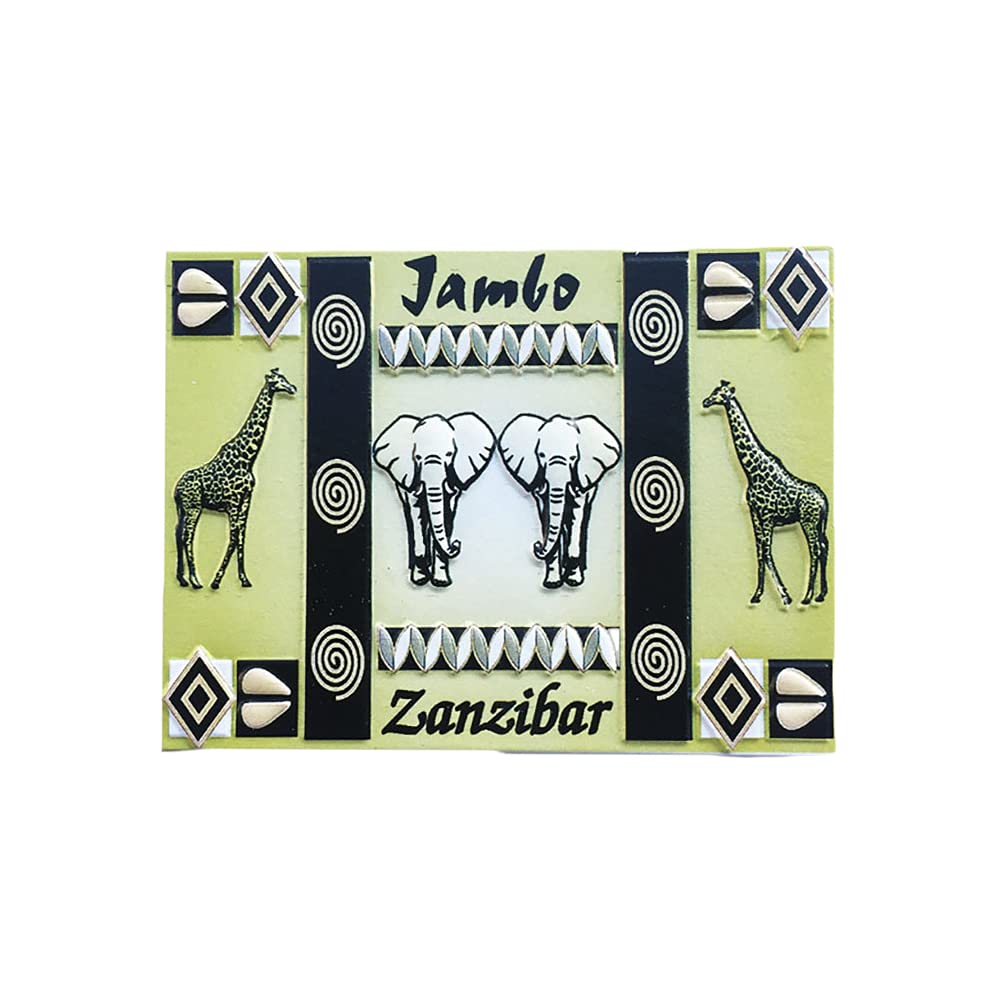 Zanzibar Tanzania 3D Fridge Magnet Souvenir Gift,Handmade Home & Kitchen Decoration Zanzibar Refrigerator Magnet Collection