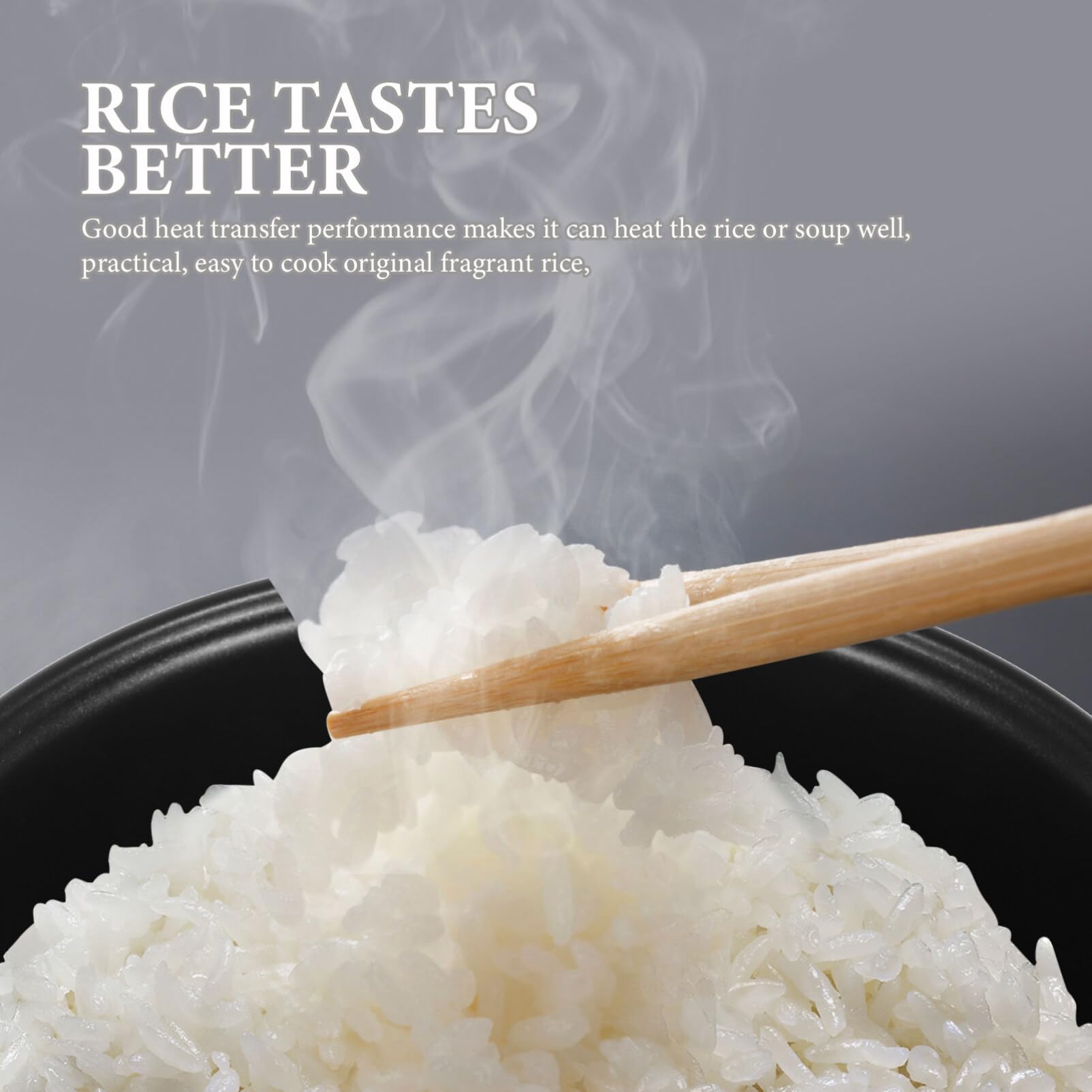 BESTonZON Rice Cooker Inner Pot Non-stick Electric Cooker Accessory Pot for Cooking Rice Cakes More Material Scale for Cooking Random Style