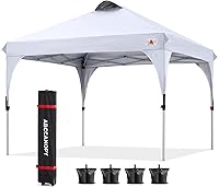 Vista 19 de ABCCANOPY - Toldo desplegable de 10 x 10 pulgadas, para exteriores, portátil, ideal para la playa; toldo con bolsa de transporte con ruedas, 4 sacos