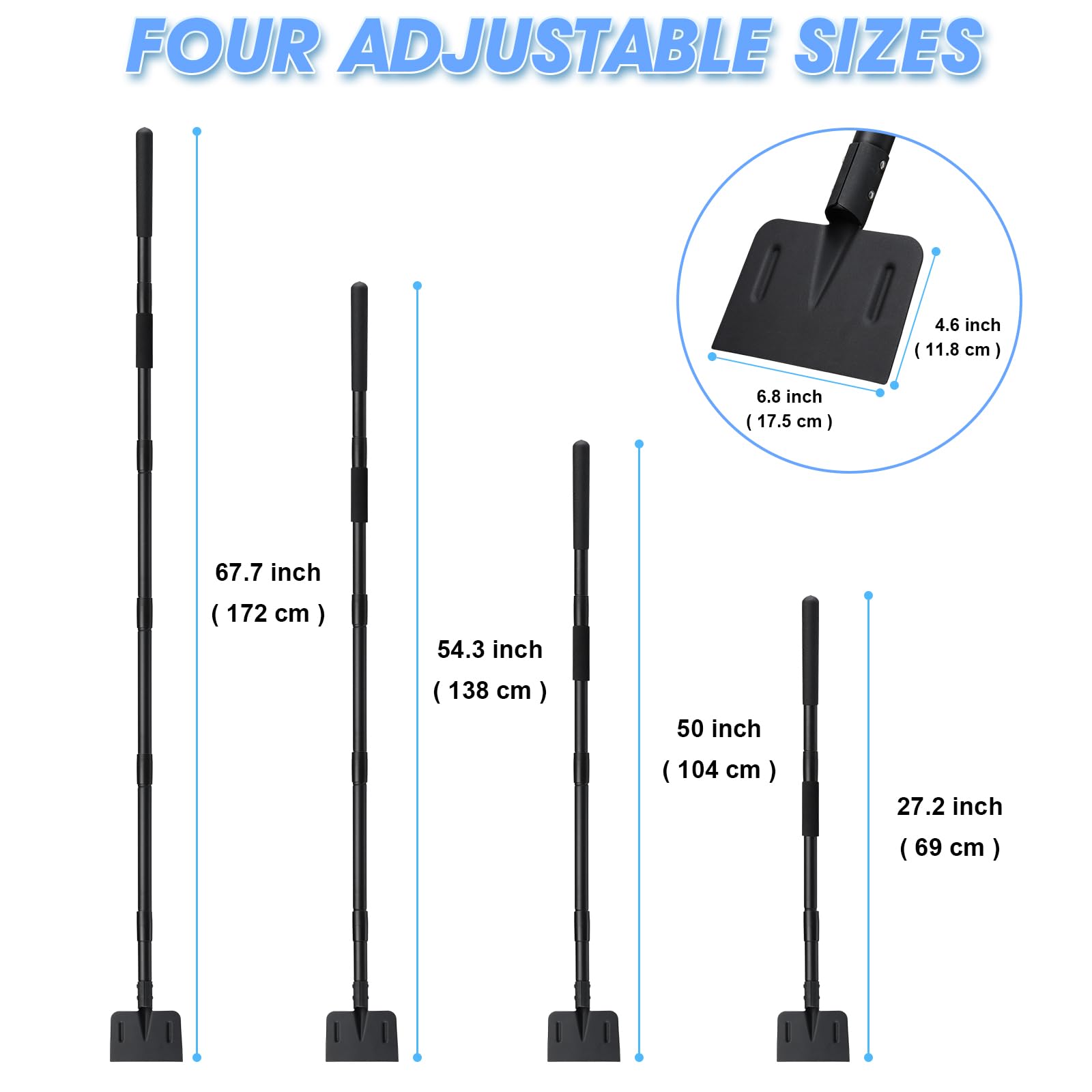 Ice Chopper, 67 Inch Tall & 1-1/4 Inch Diameter Heavy Duty Stainless Steel Ice - View #8