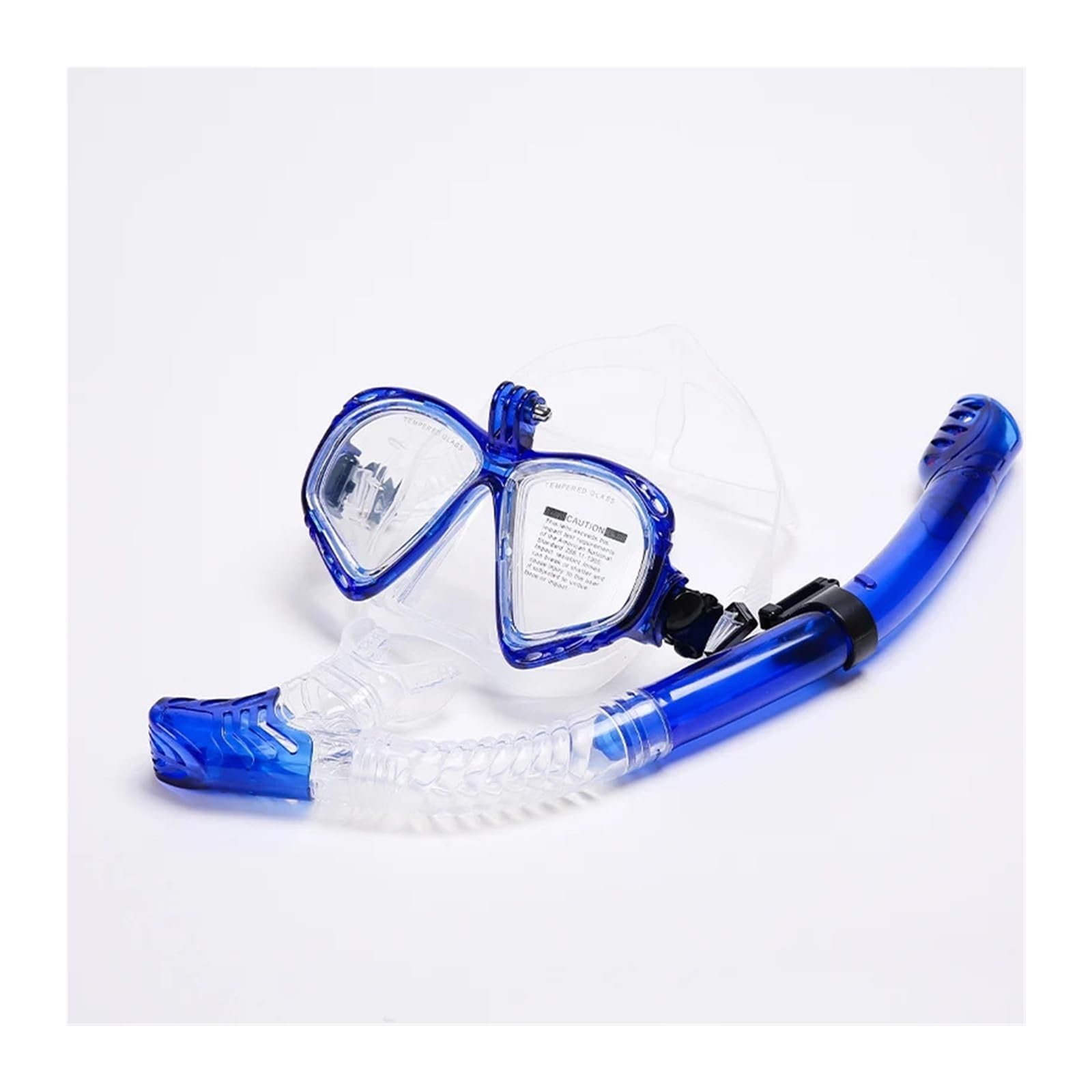 Kit de de Buceo Máscara de Snorkel, Conjunto de Snorkel, máscara de Buceo, Gafas de natación, Snorkel para cámara de Deportes submarinos GoPro Buceo(Plum)