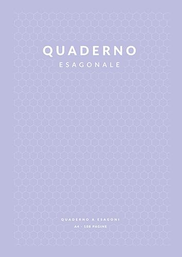 Quaderno Esagonale: 108 Pagine A4 con Carta a Esagoni Lato 5 mm per Appunti di Chimica Organica | Disegno di Molecole e Formule | Scuola Superiore Università | Lilla