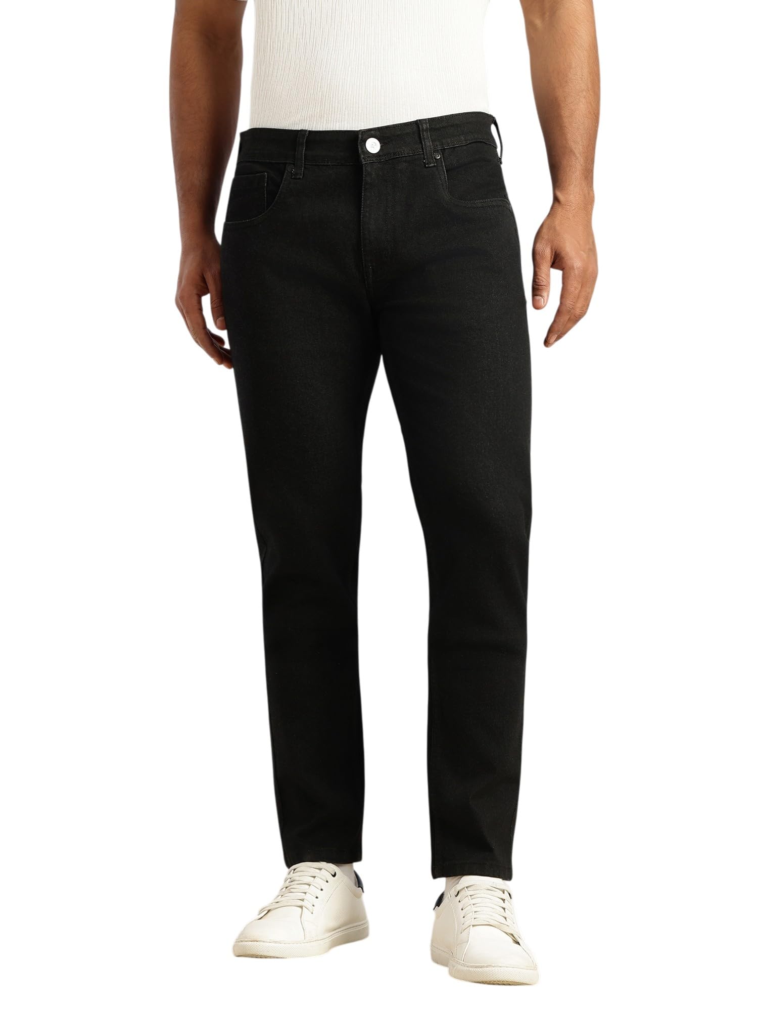 Men’s Slim Fit Mid-Rise Stretchable Jeans | Clean Look Denim | 5 Pocket Design | Button & Zip Closure Casual Jeans for Men-image-47