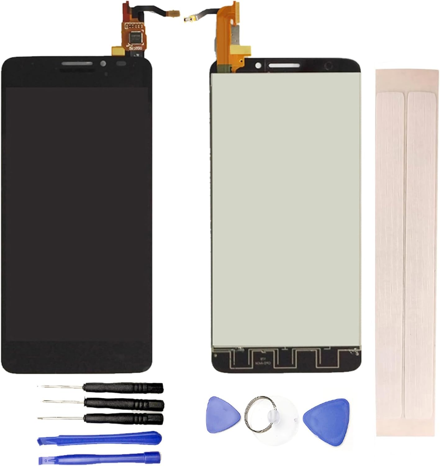 LCD Display & Replacement Touch Screen Digitizer Assembly with Free Tools for Alca-tel One Touch Idol X OT6040 6040 6040D 6040E OT-6040D Black