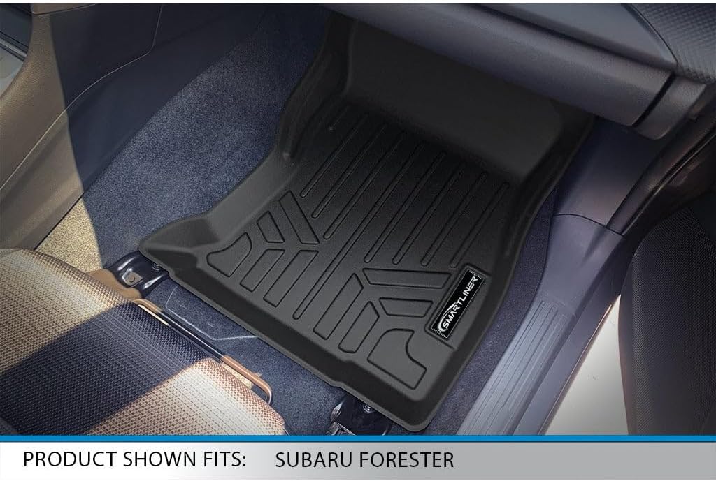 SMARTLINER Custom Fit Floor Liners - 1st Row Liner Only - All Weather Floor Liners - Fits 2019-2024 Subaru Forester image 4