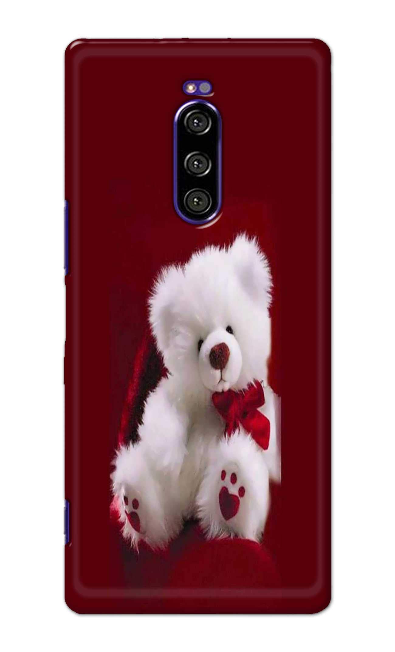 PradhCases Teddy Bear Love Romantic Valentines Day Dumbo Printed Designer Hard Back Case Cover for Sony Xperia XZ4, Xperia 1 Back Cover - MSP1920