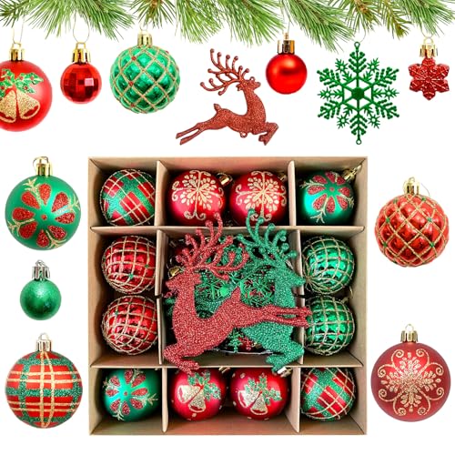 40 stück weihnachtskugeln