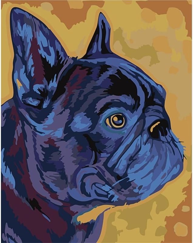 Artventura Painting by Numbers French Bulldog T16130071 Size: 16.5 x 13 cm