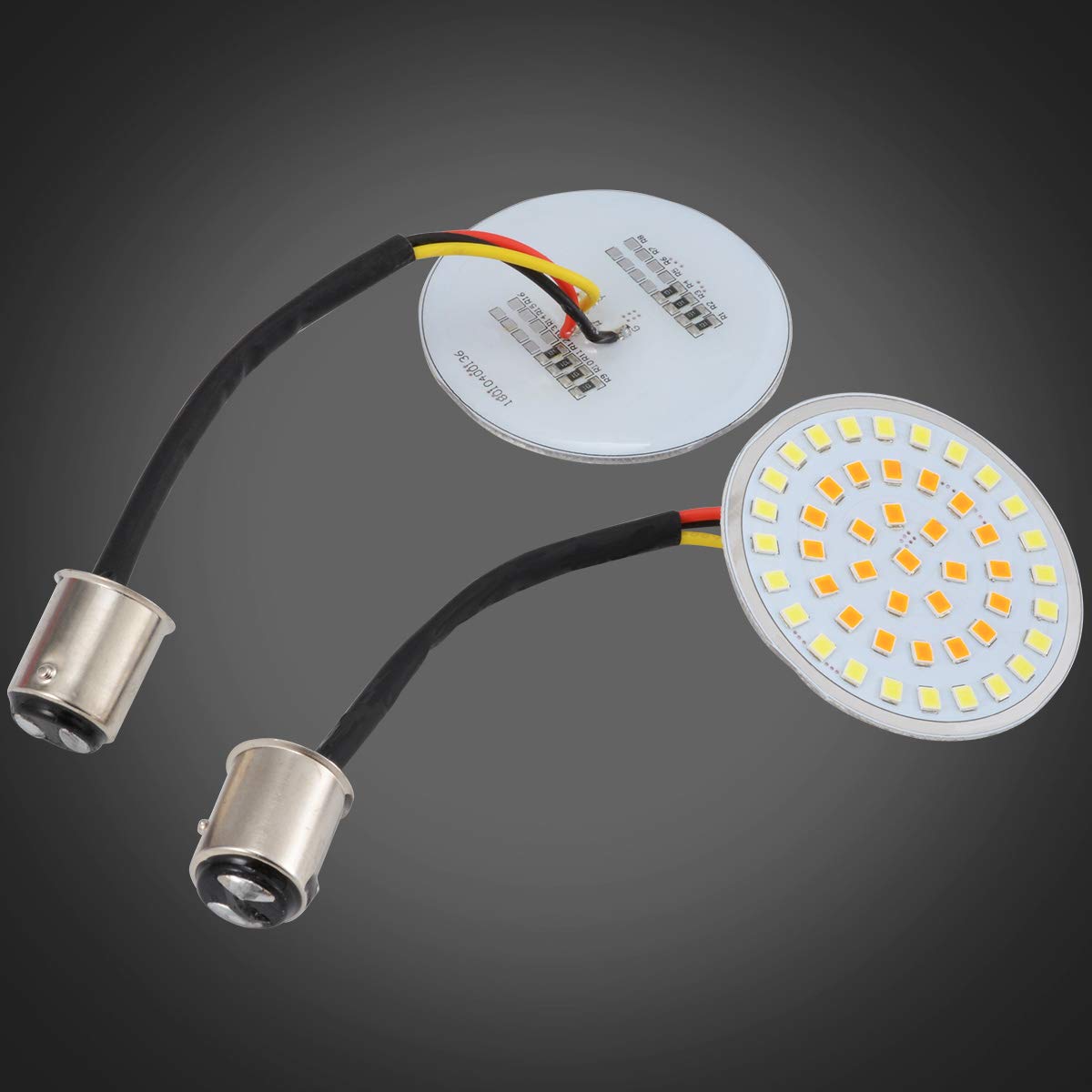 KATUR Super jasne 1157 BAY15D P21/5W włączane żarówki LED motocykl 5-centymetrowy styl pocisk przedni biały DRL bursztynowy sygnał kierunkowskazu LED biały/bursztynowy do Harley Softail 2011-2017 Dyna 2012-2017