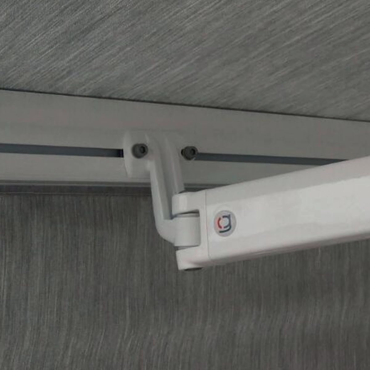 Teletoldo – Soporte Frontal de Brazo Extensible para Toldo ● Juego Completo con Pletinas, Tornillos y Embellecedores ● Repuesto en Aluminio – Verifica Medidas