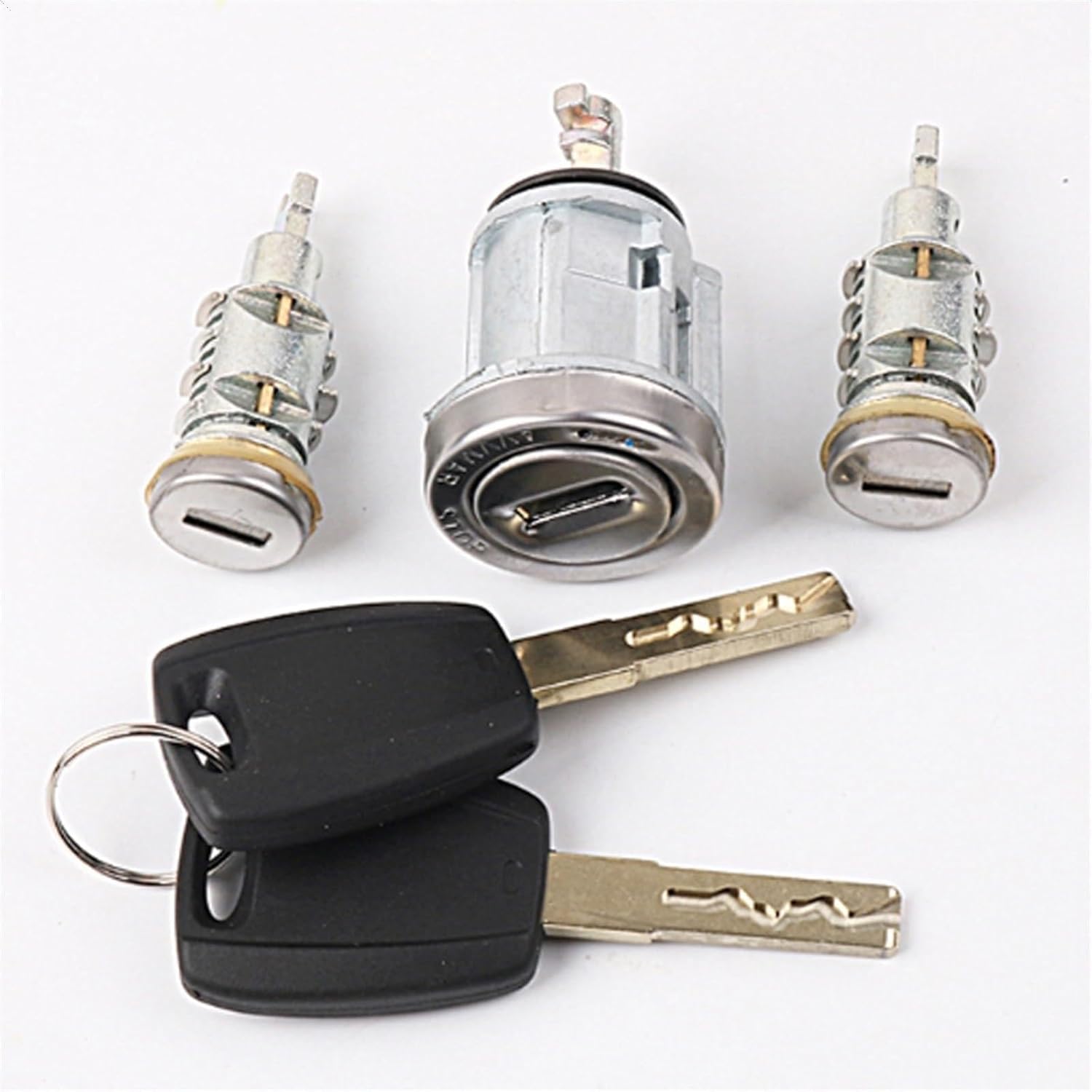 Compatible with Fiat for Ducato Set Ignition Car Door Rear Trunk Lock Barrel Cylinder with 2 Keys Tailgate Boot Lock Trunk Lid Lift Latch Actuator
