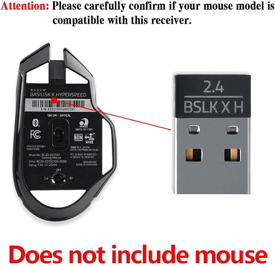 Amazon.com: USB Dongle Signal Mouse Receiver Adapter Compatible