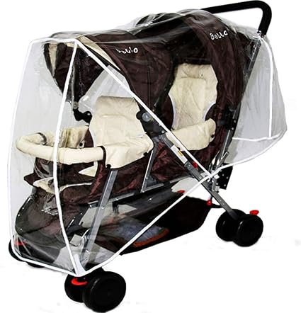 Habillage pluie poussette double Clearance