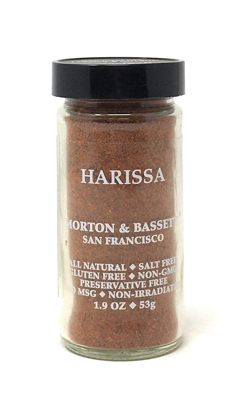 Morton & Bassett Harissa Seasoning, 1.9 oz – Salt-Free, Non-GMO, Spicy Moroccan Spice Blend
