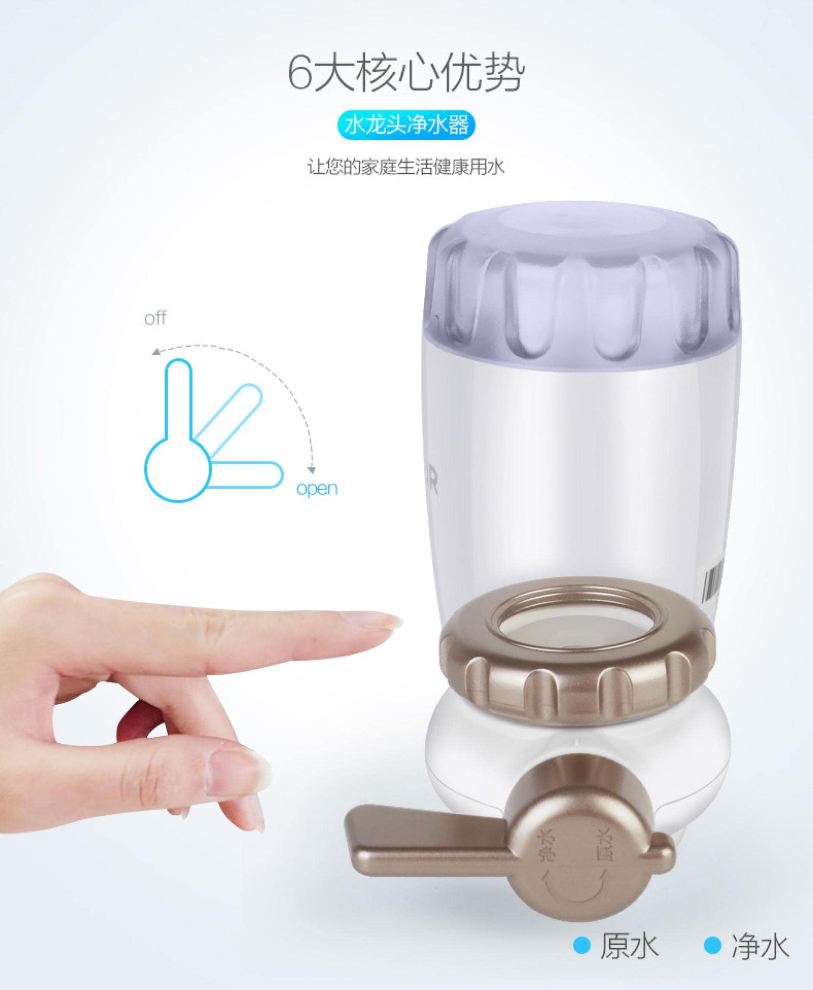 Purificador de Agua hogar Cocina Universal Grifo Filtro purificador de Agua Ultra Filtro de Agua