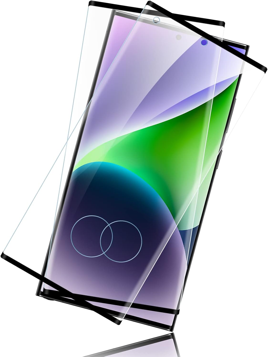 Bodyguard 2 Stück für Panzerglas für Samsung Galaxy S23 Ultra Schutzfolie, HD Gehärtetes Glas