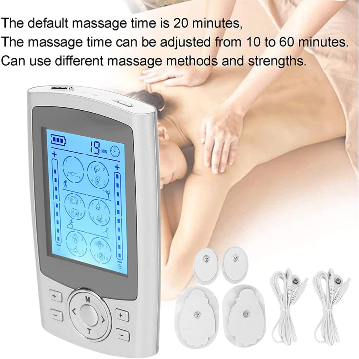 Terapia de Masaje 200ma para Cuello y Espalda, Plata
