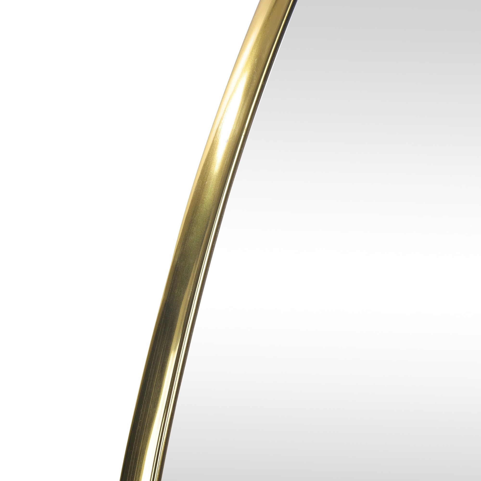 SensaHome Leandro Wandspiegel – Organischer Spiegel – Asymmetrisches Design – 120x50 cm – Gold