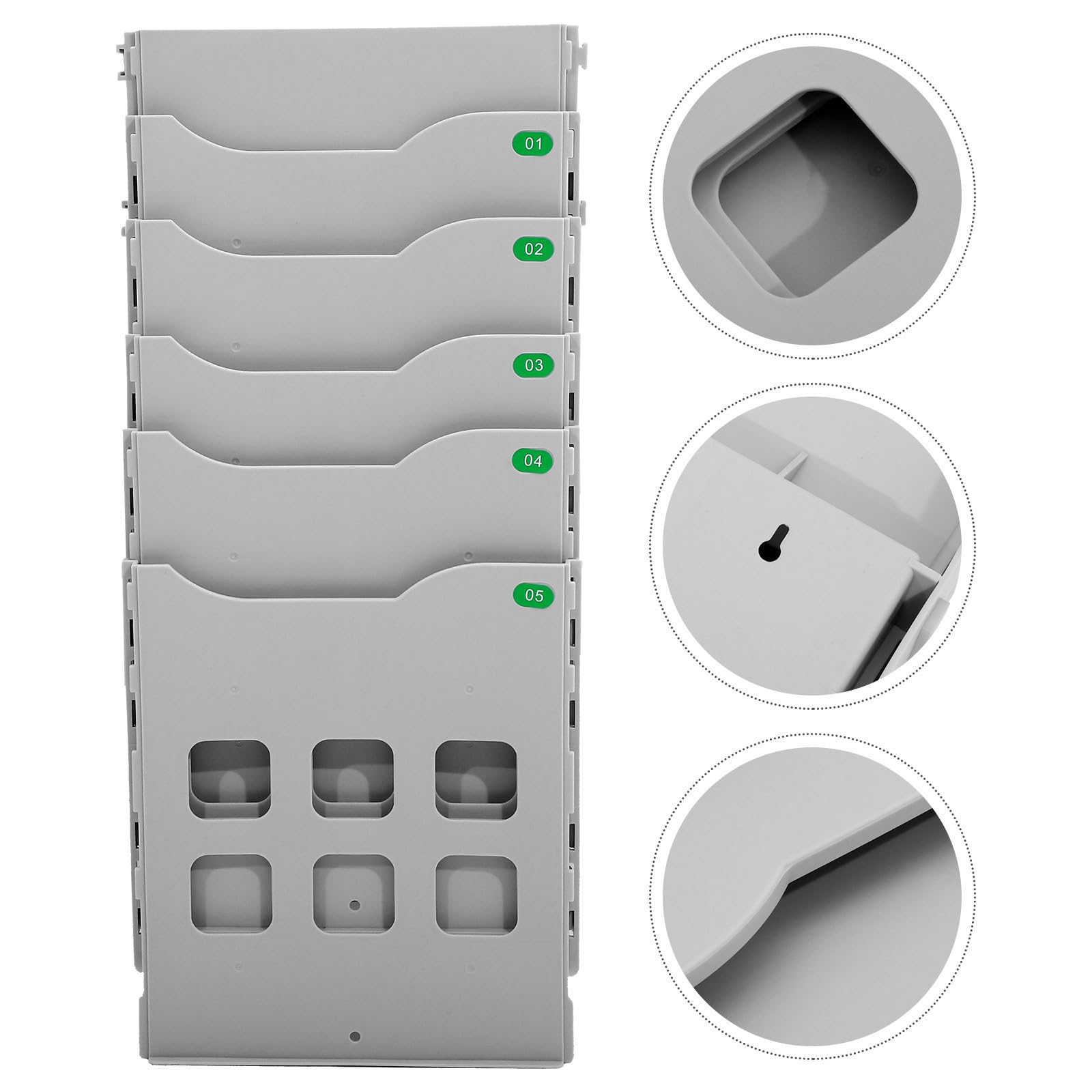 Organizzatore Documenti A4 in PP Argento per Ufficio e Studio