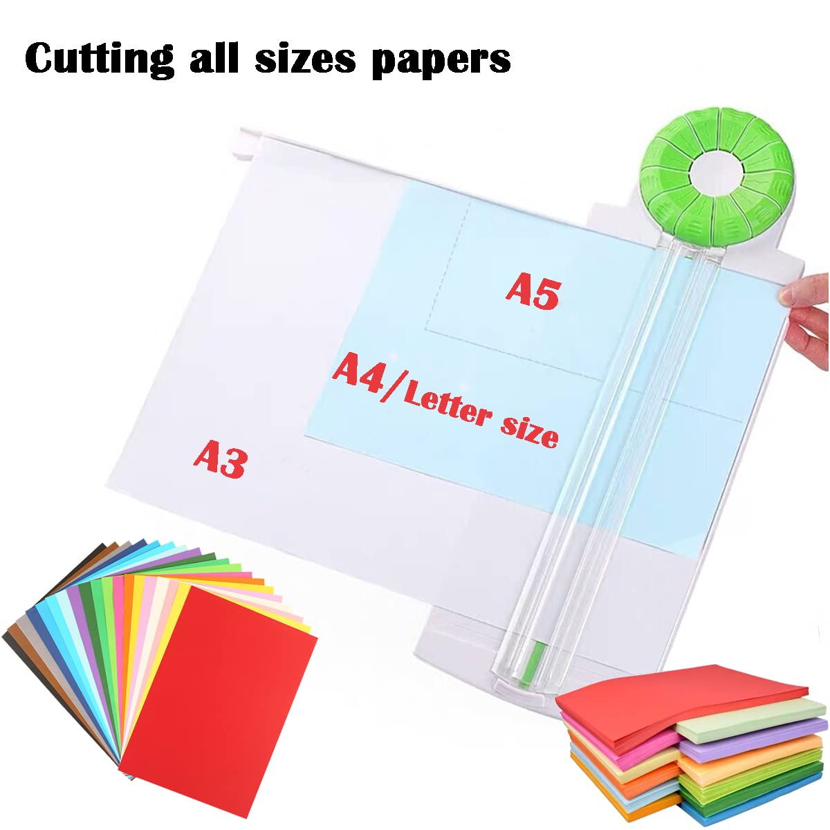 Paper Stack Edge Paper Cutter With Different Edges 12-in-1 Paper Edge Cutter - Dial ...