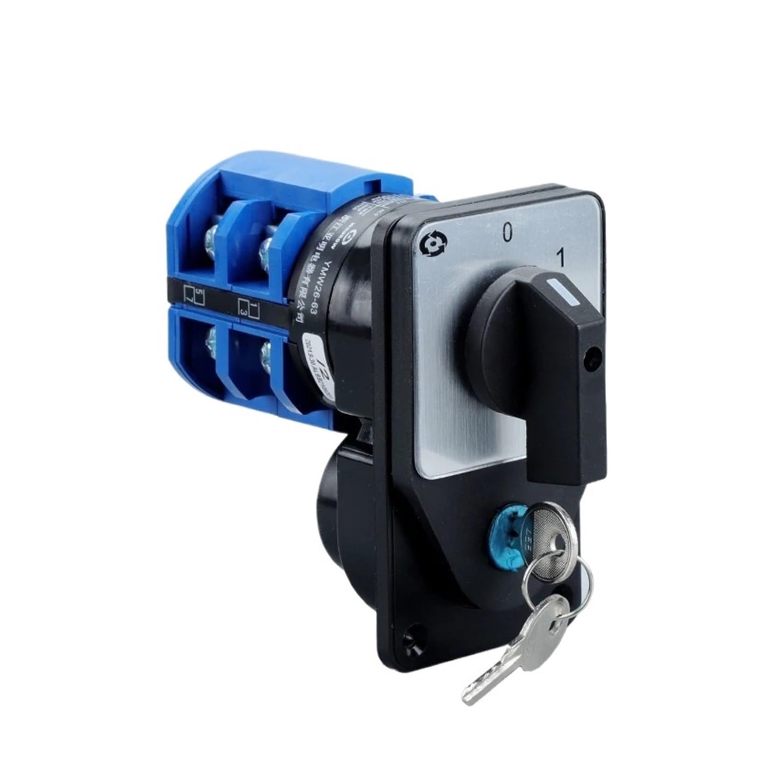VSPPJYFG 63A Conversion Rotary cam Switch with Key Circuit Control Motor selector LW26-63/2(102)
