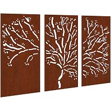 vidaXL Garden Wall Decoration Rusty Corten Steel 41.3 x 21.7 in