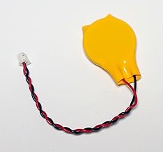 Domestic Shipping (Back Cushion Tape Included) CMOS BIOS Battery with Lead Wire CR2032 3V 1-Cell (2-pin connector, 2-pin cable, compatible with Thinkpad, etc.)
