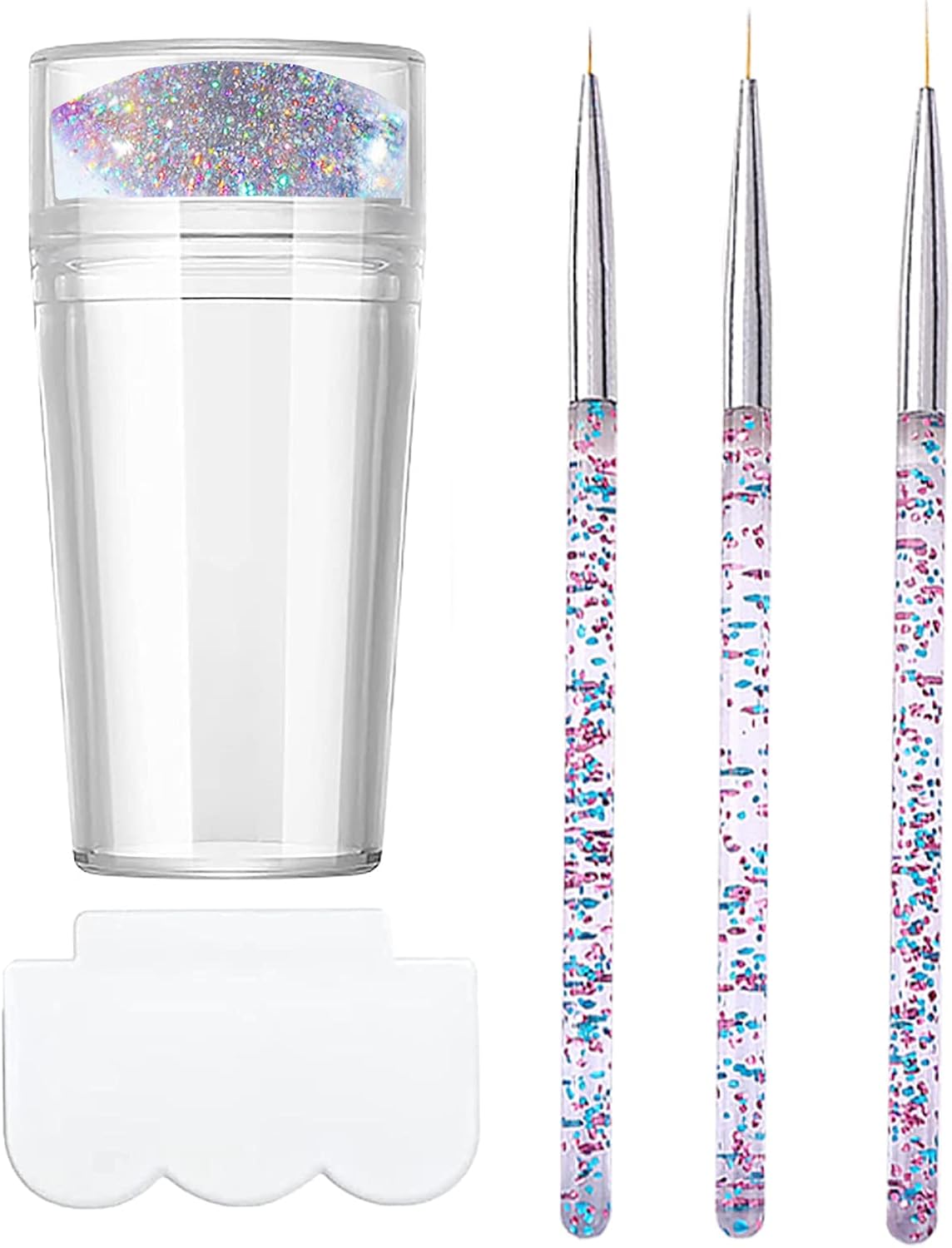 Clear Silicone Jelly Stamper Nail Art Brushes Transparent Nail Stamper