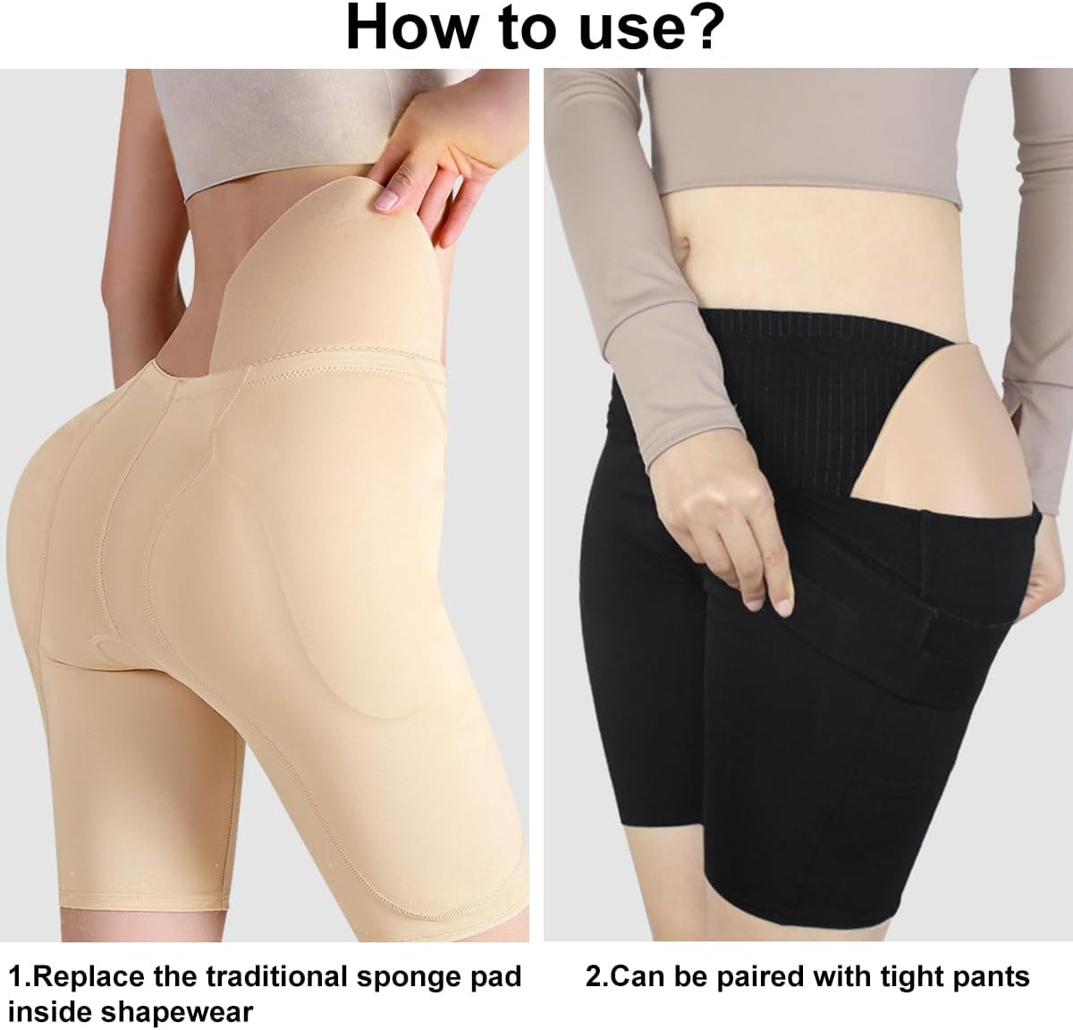 NSSZNUS Crossdresser Silicone Hip Pads Hip Dip Filler Shapewear for Drag Queens