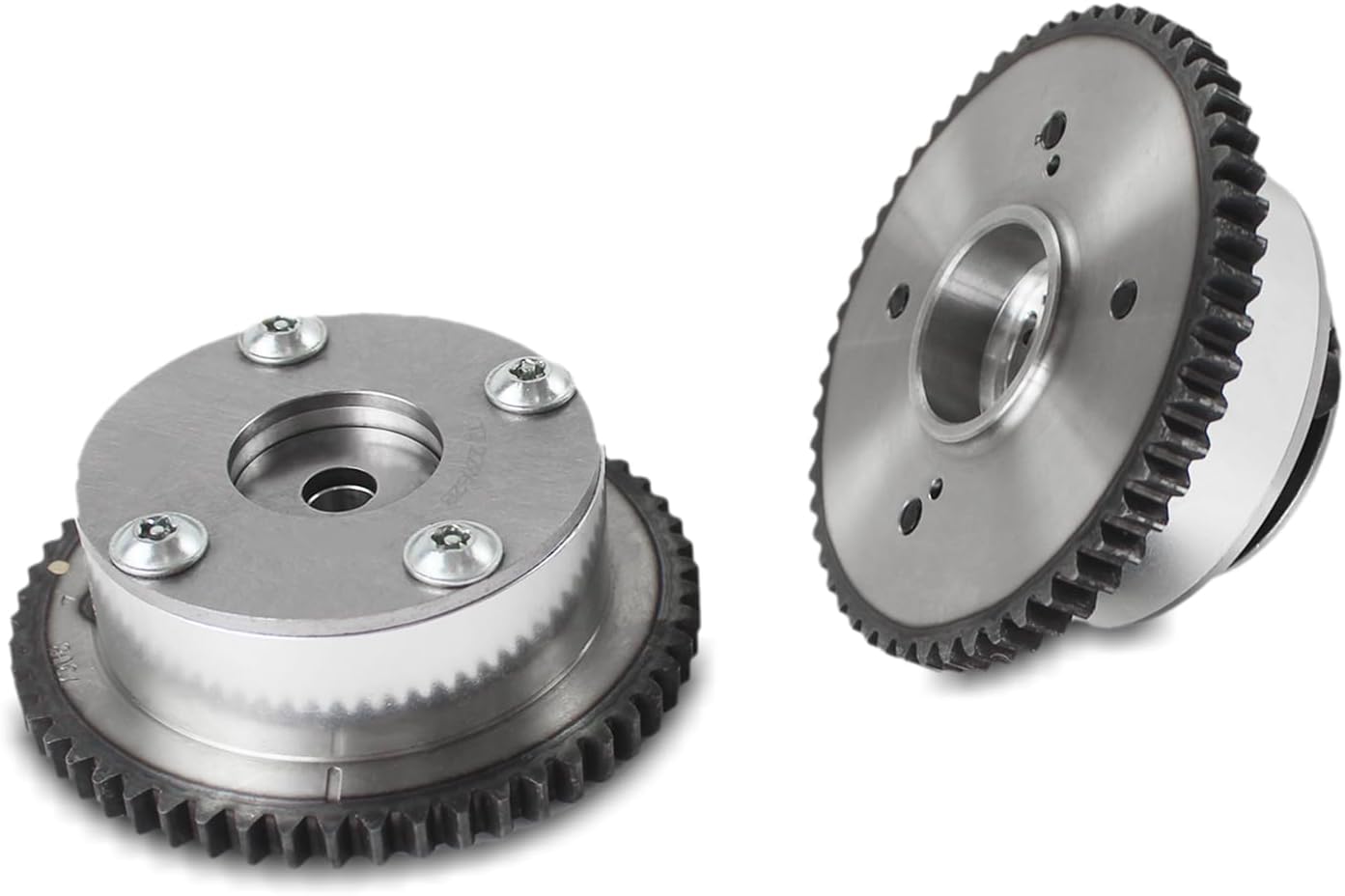 PANGOLIN VVT Intake & Exhaust Camshaft Adjusters 24350-2E001 24370-2E000 for 2011-2014 Hyundai Elantra 1.8L & Kia Soul/Forte - Direct Fit Steel Sprockets