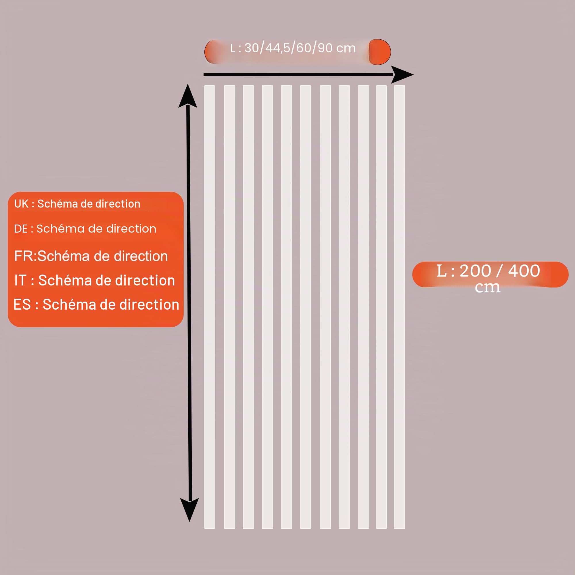 Lemon Cloud Film occultant fenêtre Anti Regard Electrostatique Film Fenetre Film Vitre Motif Rayure Film Vitrage Non Adhesif Anti-UV Idéal pour Bureau Chambre Cuisine Maison Salle de Bain 90x400cm