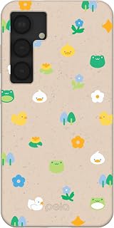 Pela | Phone Case Compatible with Samsung Galaxy S25 | Nature and Wildlife Collection | Supports Wireless Charging | Cute Eco Friendly | Seashell Merry Medley