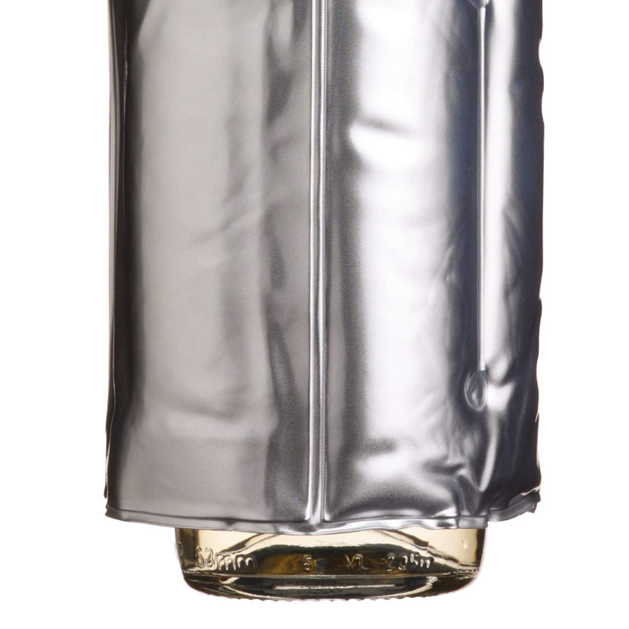 BAR CRAFT Barcraft Insulated Single Bottle Wine Cooler Cuff - Silver Finish — Amazon image 4