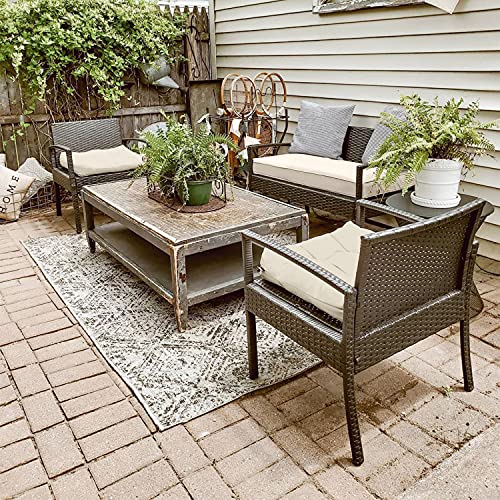 Classic Accessories Montlake Fadesafe Fadesafe Water-Resistant 42 X 18 X 3 Inch Patio Bench/Settee Cushion, Antique Beige, Patio Loveseat Cushion #TOP4