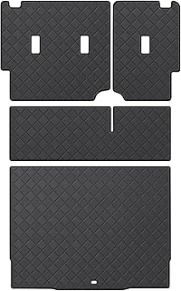 Cargo Liner & Backrest Mat for 2021-2026 Ford Bronco 4-Door (Not for Sport) | Custom Fit PU Leather Trunk Mat and Rear Seat Back Protector All Weather Waterproof Anti-Slip Car Accessories