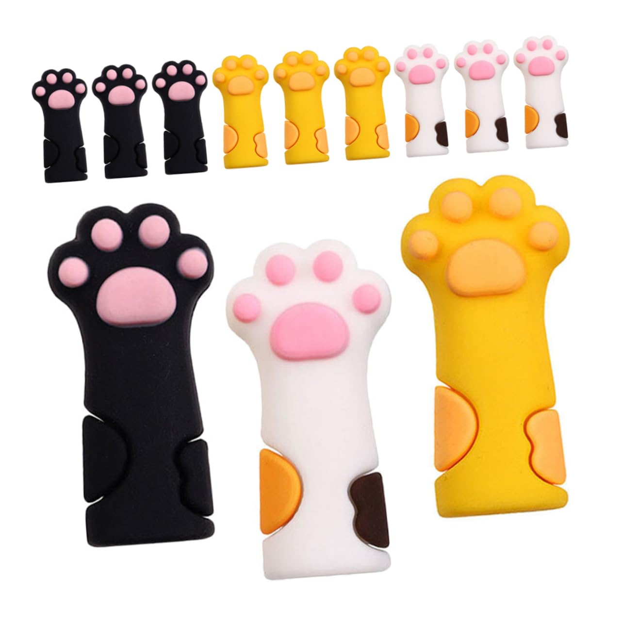 MERRYHAPY 12pcs Cartoon Silicone Cuticle Scissor Sleeves Protective Covers for Manicure Tools Non- Nipper and Trimmer Handles for Beauty Shops and Home Use