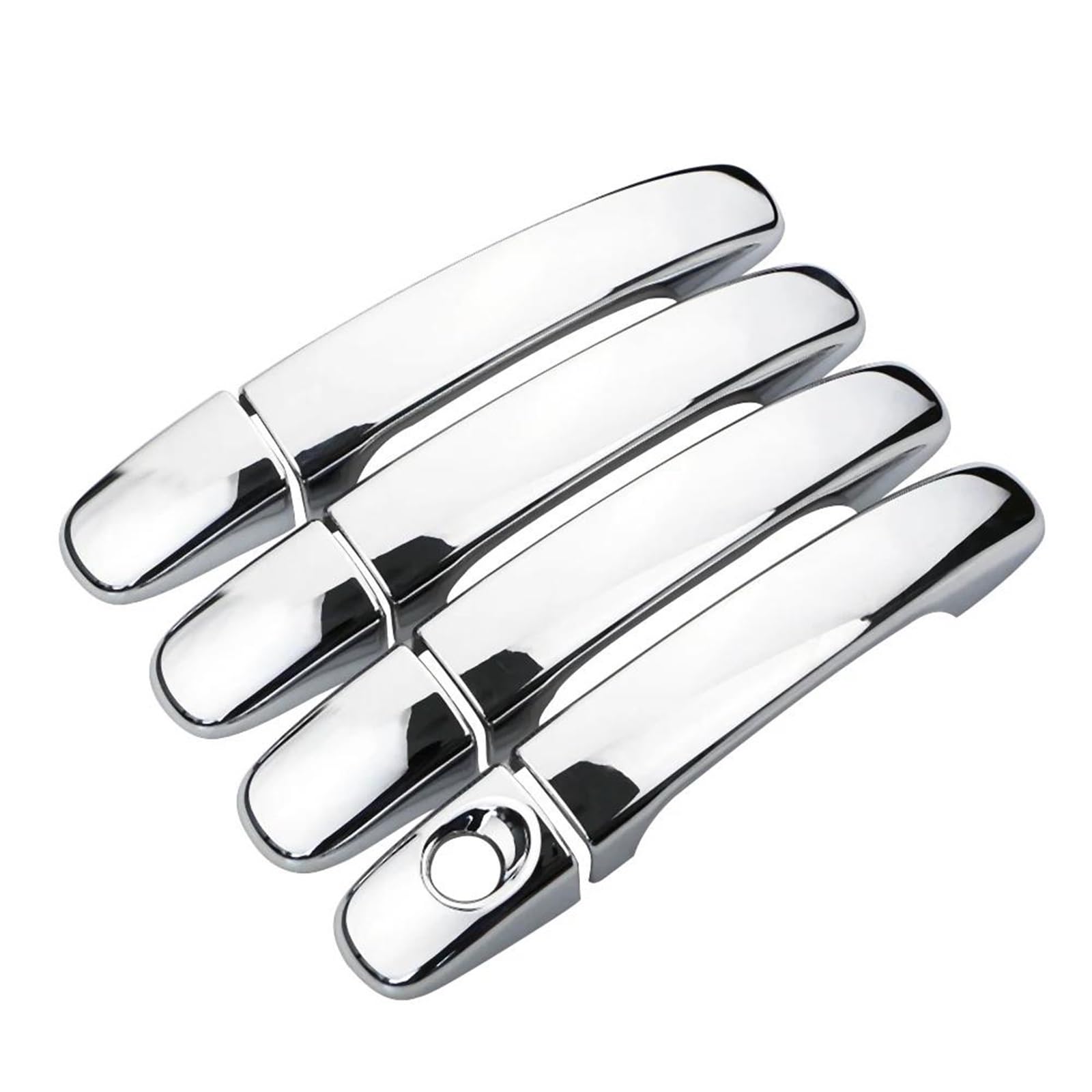 Dtasmbd Silver Exterior Side Door Handle Protective Covers Car Exterior Door Handle Cover Trim For Ranger For Everest For Endeavour 2015-2022 Protection Covers Auto(Silver)