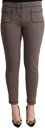 Galliano Gray Mid-Waist Skinny Pants