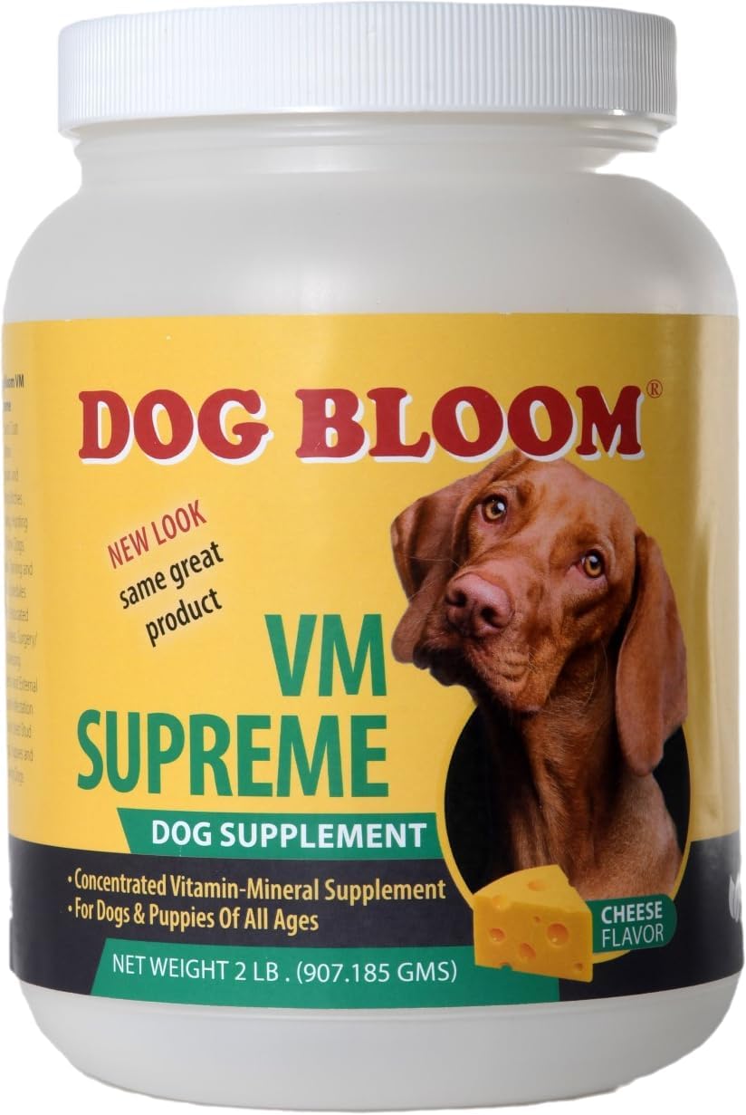 VM Supreme | The Ultimate Vitamin & Mineral Supplement for Dogs | Real Cheese Flavor | (11 oz.)